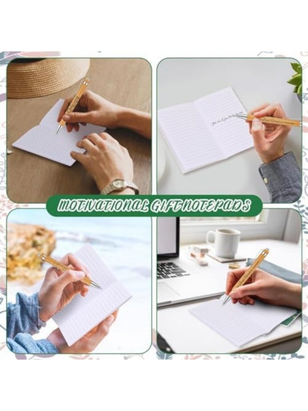 100 Mini Vintage Notepads & Pens Set - Perfect for Gifts, Journaling & Events - Picture 5 of 6